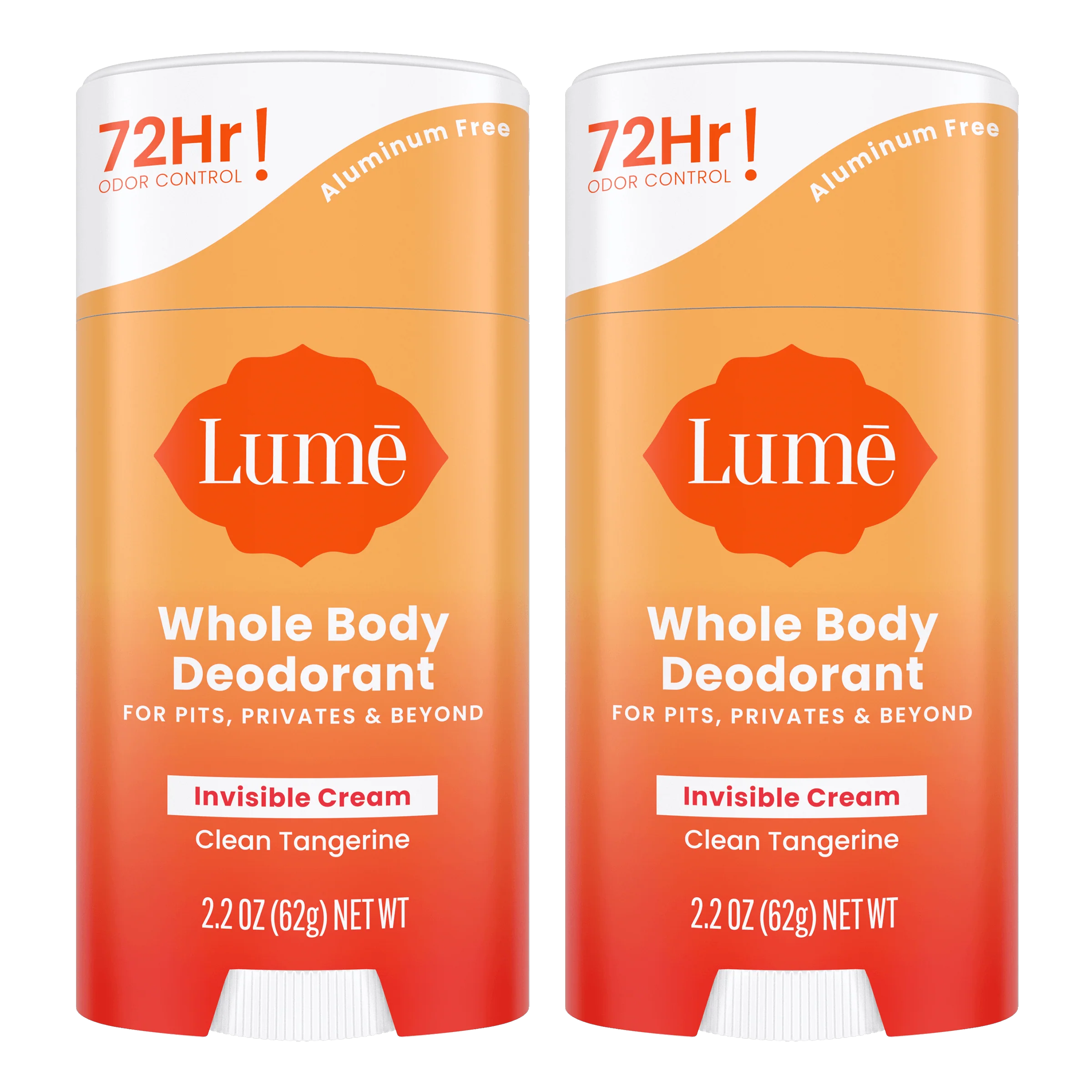 Clean Tangerine | Cream Stick Deodorant 2-Pack