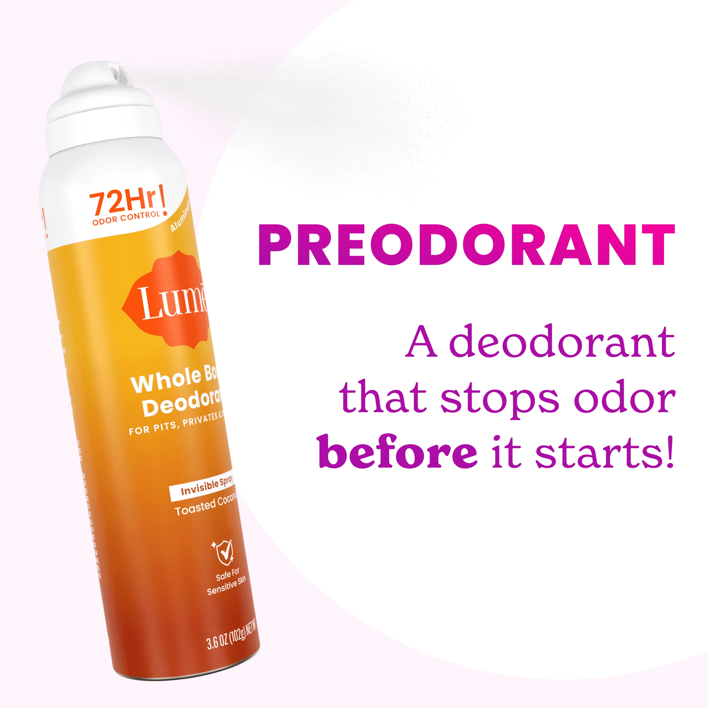 Toasted Coconut | Spray Deodorant 3-Pack - Image 3